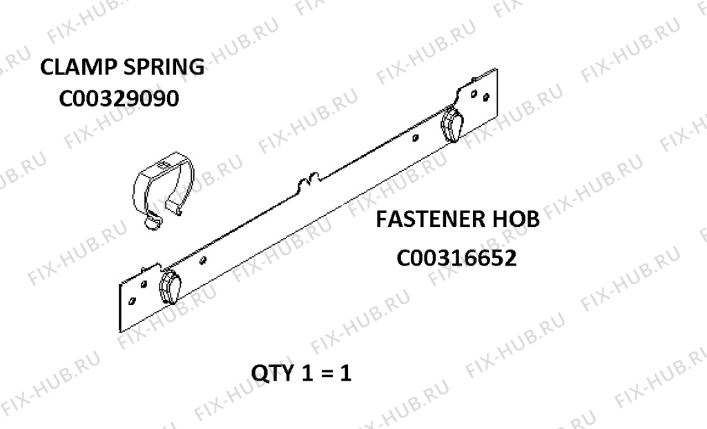 Большое фото - Диод для духового шкафа Indesit C00329090 в гипермаркете Fix-Hub