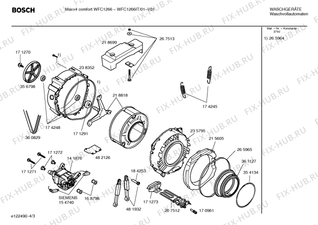 Схема №2 WFC1266IT MAXX 4 comfort WFC1266 с изображением Инструкция по эксплуатации для стиральной машины Bosch 00587041