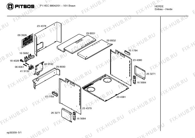 Схема №2 P1HEC88040 с изображением Переключатель для духового шкафа Bosch 00418261