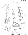 Схема №1 KN9426XSG (F007058) с изображением Клавиша для плиты (духовки) Indesit C00043656