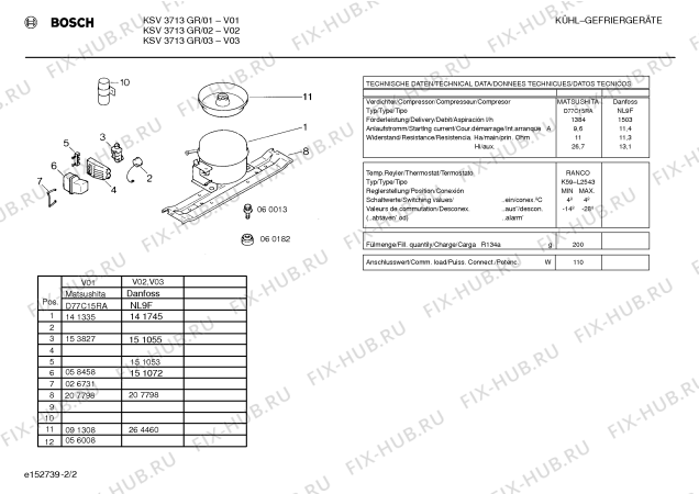 Взрыв-схема холодильника Bosch KSV3713GR - Схема узла 02