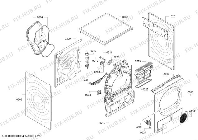 Схема №1 WT7WH46STR iSensoric selfCleaning condenser с изображением Люк для сушилки Bosch 11022439