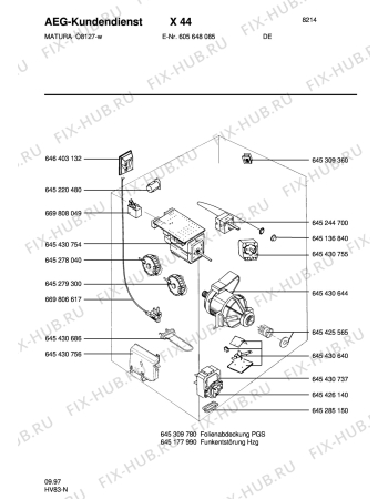 Взрыв-схема посудомоечной машины Matura MATURA ÍKO 8127 - Схема узла Section4