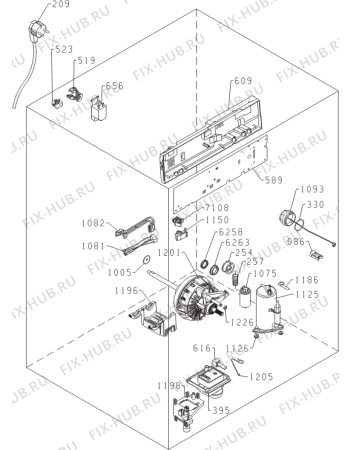 Схема №1 D85F66NB (540257, SP10/328) с изображением Обшивка для стиралки Gorenje 540667