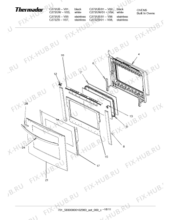 Схема №5 SCD272ZS с изображением Сотейник для плиты (духовки) Bosch 00368065