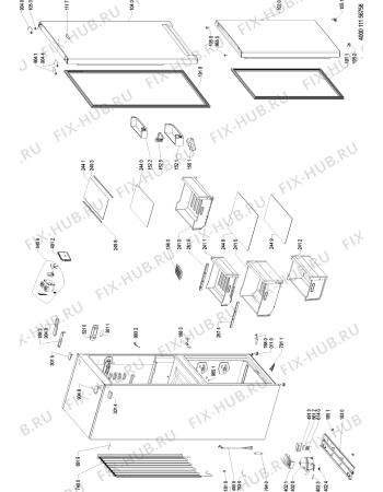 Схема №1 LR9 S1Q F W с изображением Вноска для холодильника Whirlpool 481010842115