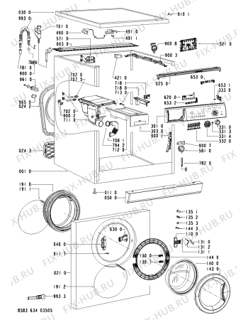 Схема №1 Eco 12 Di с изображением Декоративная панель для стиральной машины Whirlpool 481245311164