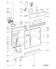 Схема №1 ADG 6450/3 WH с изображением Панель для посудомоечной машины Whirlpool 481245373093