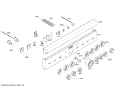 Схема №2 PGR366ZS с изображением Панель управления для плиты (духовки) Bosch 00219992