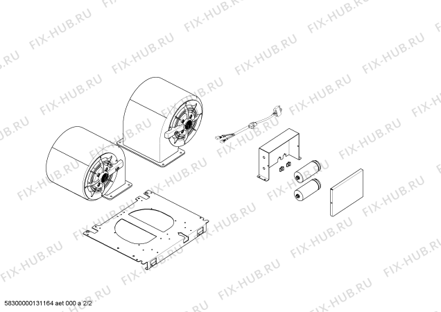 Схема №1 VTN1080F с изображением Кабель для вентиляции Bosch 00645822