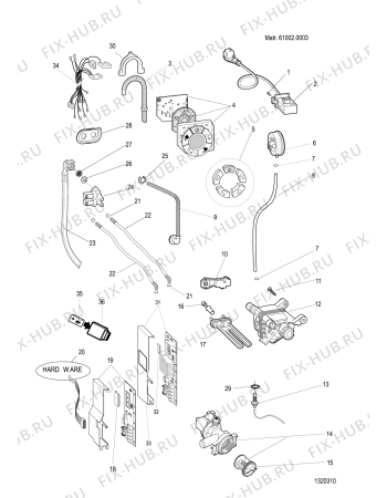 Взрыв-схема стиральной машины Indesit SIXL145SFR (F049162) - Схема узла