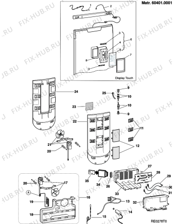 Взрыв-схема холодильника Hotpoint FF46TP (F045638) - Схема узла