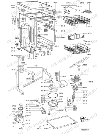 Схема №1 GSFS 4441 WS с изображением Панель для посудомоечной машины Whirlpool 481245372164