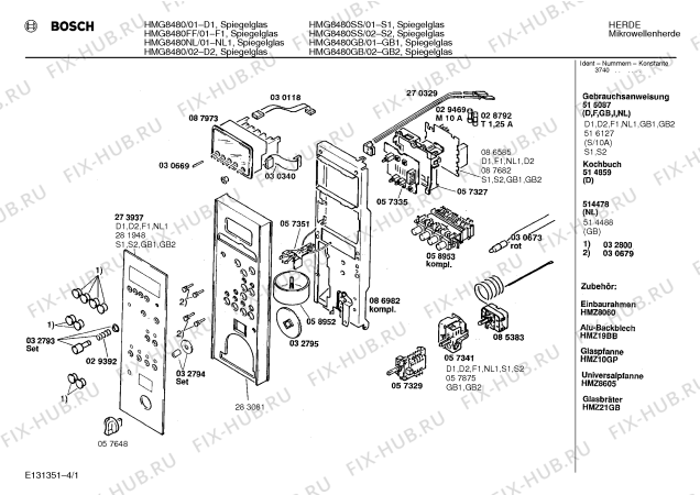 Схема №2 HMG8621 с изображением Кулинарная книга для микроволновой печи Bosch 00514859