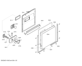 Схема №4 SGI55E35EU с изображением Передняя панель для электропосудомоечной машины Bosch 00445951