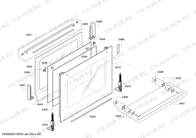 Схема №4 HBA73A550F с изображением Панель управления для плиты (духовки) Bosch 00674617