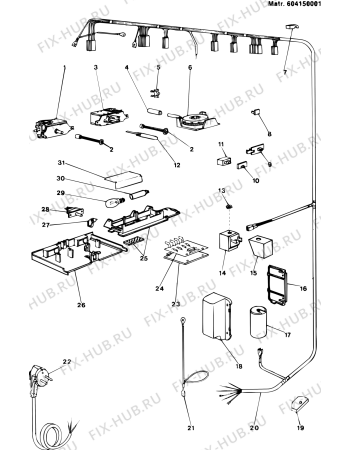 Схема №1 RFP340SE (F002992) с изображением Запчасть для холодильника Indesit C00015730