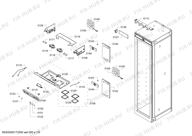 Схема №1 RW414301 Gaggenau с изображением Силовой модуль для холодильника Bosch 00792052