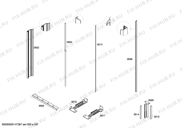 Схема №2 FIN18MIEL1 F 1411 SF с изображением Вентиляционная решетка для холодильника Bosch 00644493