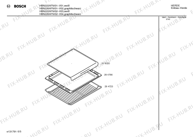 Схема №2 HBN222AFN с изображением Панель для духового шкафа Bosch 00286454