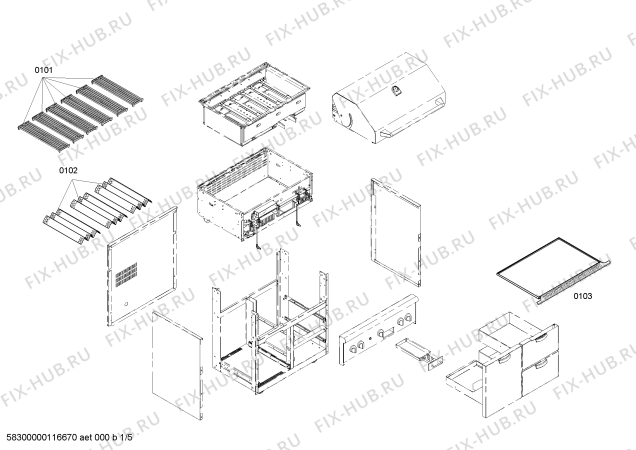 Схема №1 CGB36RU с изображением Натяжной ролик для духового шкафа Bosch 00415949