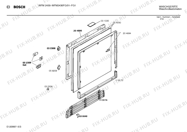 Схема №2 WFM2430FG WFM2430 с изображением Панель управления для стиралки Bosch 00286346