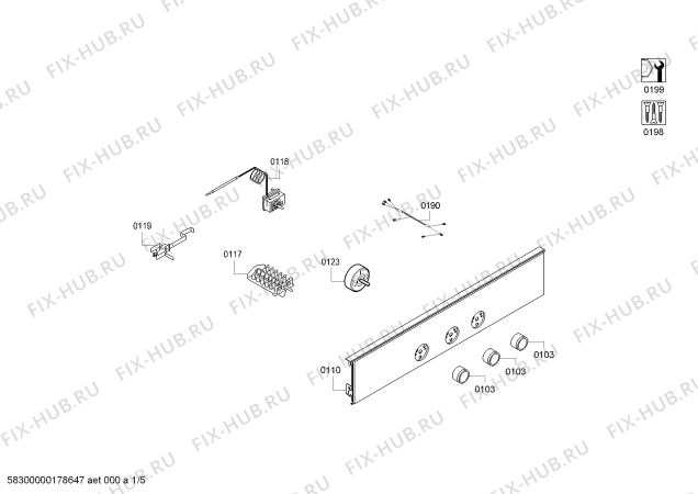 Схема №2 3HB506NM H.BA.NP.L2D.IN.ENTRY.ML/.N.E0_TIF/ с изображением Внешняя дверь для электропечи Bosch 00798861