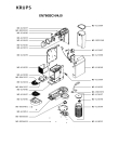 Схема №1 XN740BCH/4J0 с изображением Корпусная деталь для кофеварки (кофемашины) Krups MS-624040