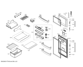 Схема №1 KDN26BL121 REF BOSCH ECO-TT261 IXL 220V/60HZ с изображением Дверь для холодильной камеры Bosch 00715968