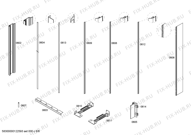 Схема №1 T24IF70CSS с изображением Кнопка для холодильной камеры Bosch 00603997