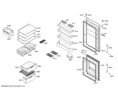 Схема №2 KGN53X70AU с изображением Дверь морозильной камеры для холодильной камеры Bosch 00681457