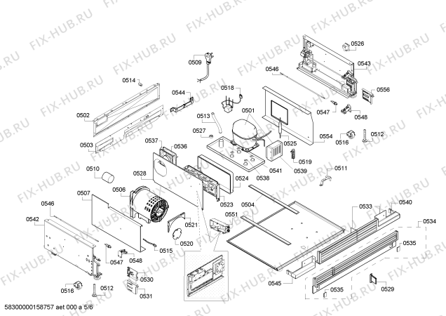 Схема №3 T30IR800SP с изображением Плата для холодильника Bosch 00687195