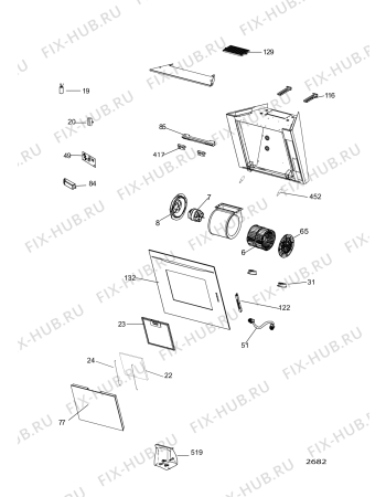 Схема №1 HSD58IXBK (F065311) с изображением Инструкция по эксплуатации для вытяжки Indesit C00275900