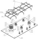 Схема №1 GK795ONYA1E/P2 (272577) с изображением Кнопка (ручка регулировки) для электропечи Gorenje 433971