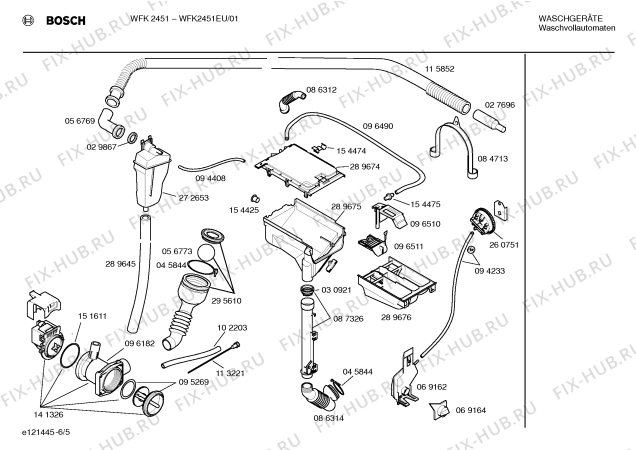 Схема №2 WFK2451EU WFK2451 с изображением Инструкция по эксплуатации для стиралки Bosch 00521397