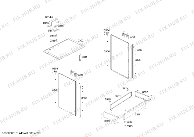 Схема №1 FG122P44SC с изображением Трубки для духового шкафа Bosch 00652959