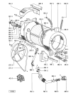 Схема №2 AWM229WP AWM 229 с изображением Проводка для стиральной машины Whirlpool 481232128376