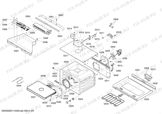 Схема №2 HBL745AUC с изображением Дверь для холодильника Bosch 00239422