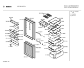 Схема №3 KGU34120GB с изображением Дверь для холодильной камеры Bosch 00236122