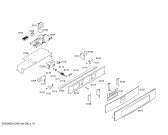 Схема №1 C301UW с изображением Панель для духового шкафа Bosch 00368432