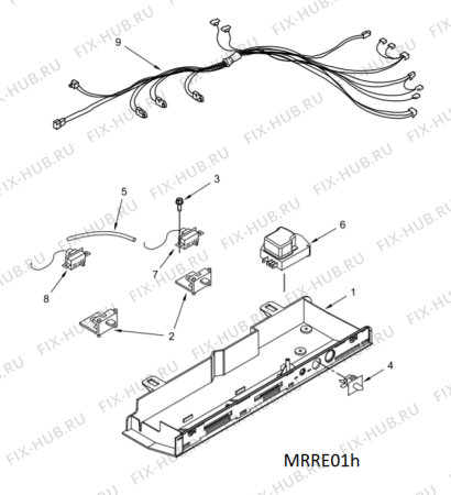 Схема №2 5WRS25KNBW с изображением Преобразователь для холодильной камеры Whirlpool 482000099123