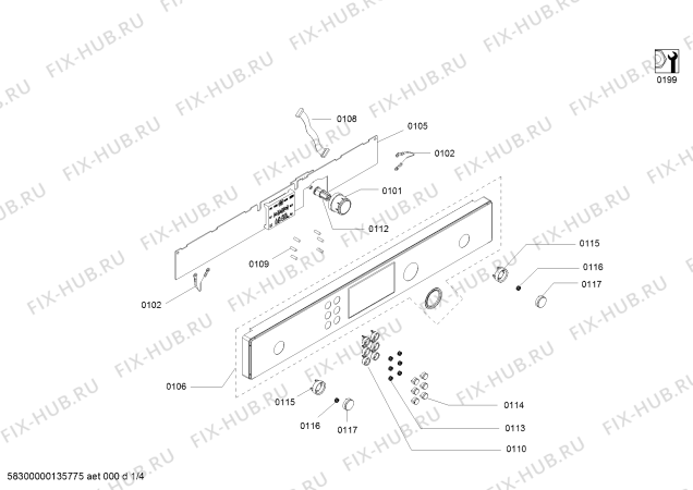 Схема №3 HMT35M653 с изображением Дверь Bosch 00685670