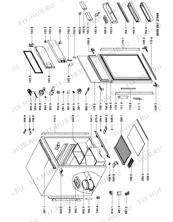 Схема №1 ARG 420/1/R с изображением Полка для холодильника Whirlpool 481946678439