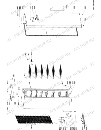Схема №1 ACO 061 с изображением Сенсорная панель для холодильной камеры Whirlpool 481010807544