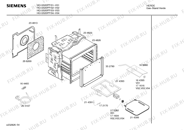 Схема №3 HG12020PP с изображением Инструкция по эксплуатации для плиты (духовки) Siemens 00522365