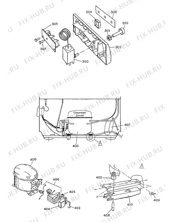 Взрыв-схема холодильника Zanussi ZA420D - Схема узла Cooling system 017