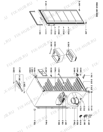 Схема №1 GKEA 2515 OPTIMA с изображением Сенсорная панель для холодильной камеры Whirlpool 480132101319