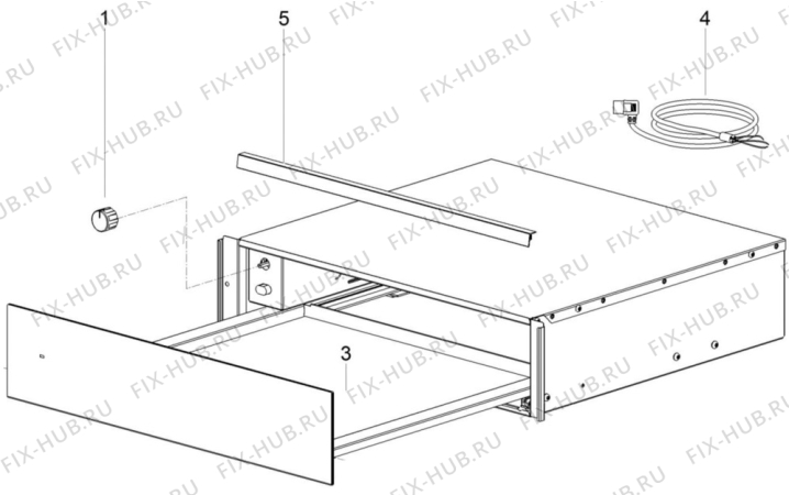 Взрыв-схема микроволновой печи John Lewis JLDR1431 - Схема узла Section 5