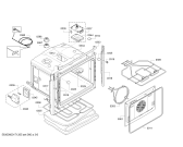 Схема №2 HBG78B960 Bosch с изображением Фронтальное стекло для духового шкафа Bosch 00689965