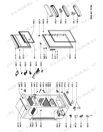 Схема №1 ARC2990 (F091978) с изображением Наставление для холодильной камеры Indesit C00359188